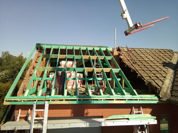 Daktimmer met spanten
