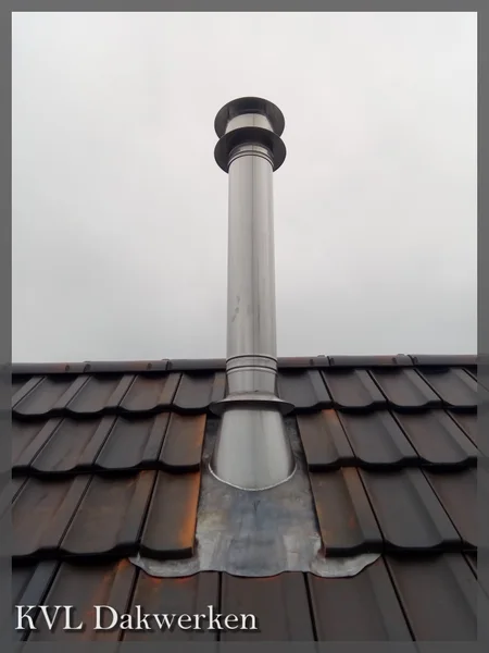 Dubbelwandige inox schouw
